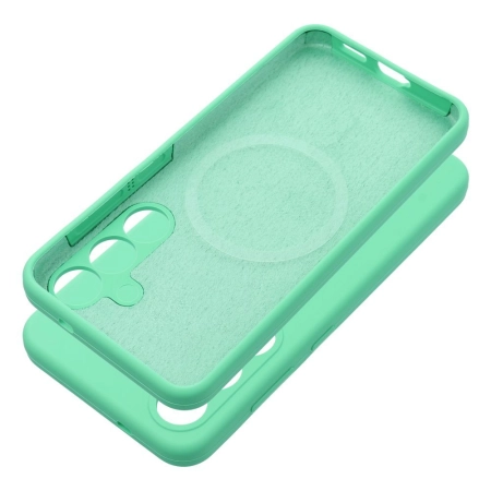 Nakładka Silicon Solid Samsung S26 MagSafe miętowa
