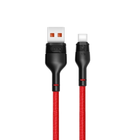 Kabel USB TYP C 1m czerwony XO NB55 5A