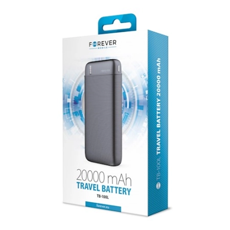 POWER BANK 20000 TB-100L Forever czarny