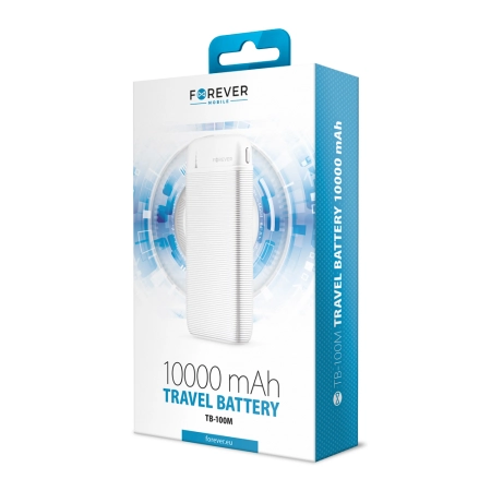 POWER BANK 10000 TB-100M Forever biały