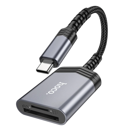 Czytnik kart OTG USB-C HOCO UA25 2w1 (SD/TF)