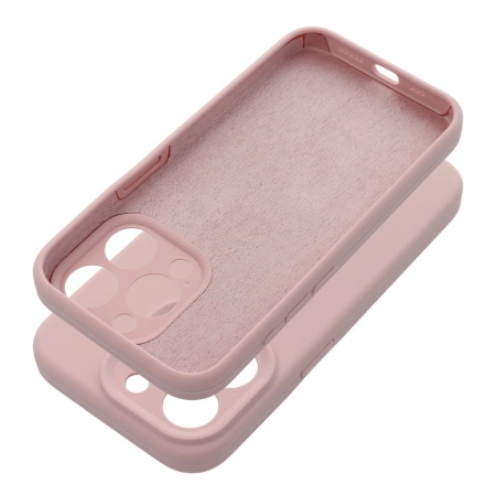 Nakładka Silicon Solid iPhone 12 pudrowy-róż