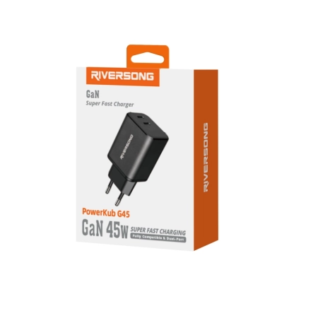 Ładowarka sieciowa 2xUSB-C PD 45W Riversong PowerKub G45AD95 czarna