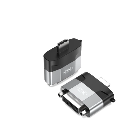 Adapter HDMI-DVI XO GB013 szary