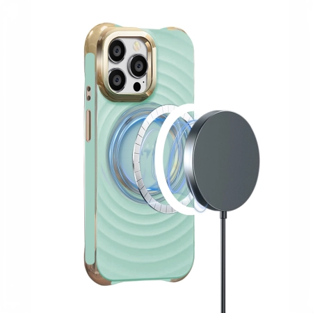 Nakładka Circle Glam Mag iPhone 16 Pro Max (6,9) miętowa