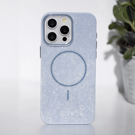 Nakładka Glitter Thin MagSafe iPhone 17 Pro (6,3 ) niebieska