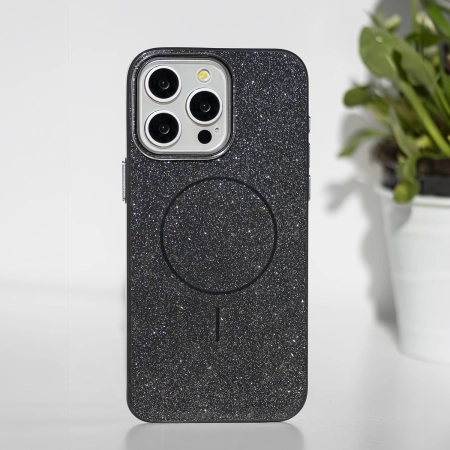 Nakładka Glitter Thin MagSafe iPhone 17 Pro Max (6,9 ) czarna