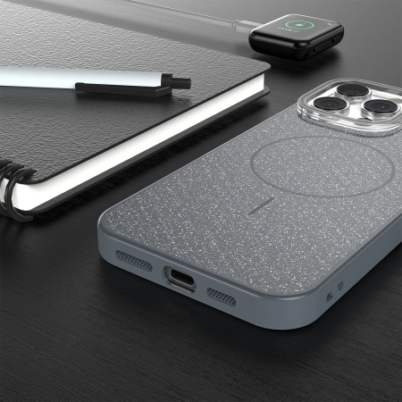 Nakładka Glitter Thin MagSafe iPhone 17 Pro Max (6,9 ) czarna