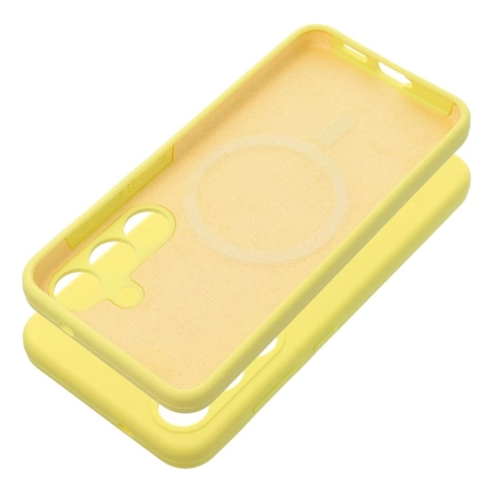 Nakładka Silicon Solid Samsung S26 MagSafe żółta