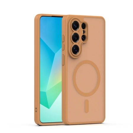 Nakładka MagMatte Samsung S26 Plus brązowa