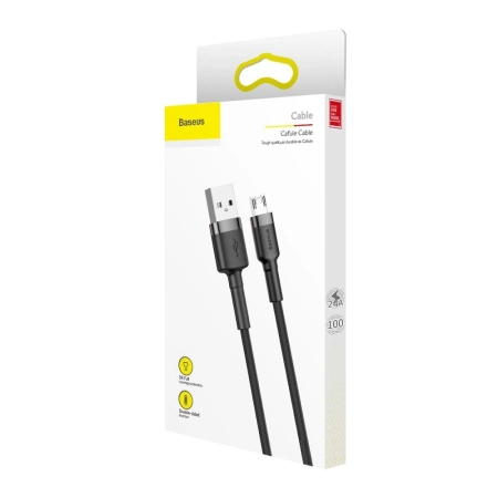 Kabel USB iPhone Lightning 1m szary BASEEUS CAMKLF-BG1 0.5m