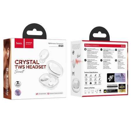 Słuchawki Bluetooth TWS HOCO EQ3 białe