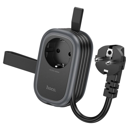 Rozdzielacz sieciowy 1 gniazdo+ 2xUSB QC + 1xUSB-C PD 4000W HOCO NS7