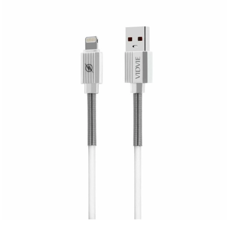 Kabel USB iPhone Lightning 1m biały VIDVIE C510 3.1A