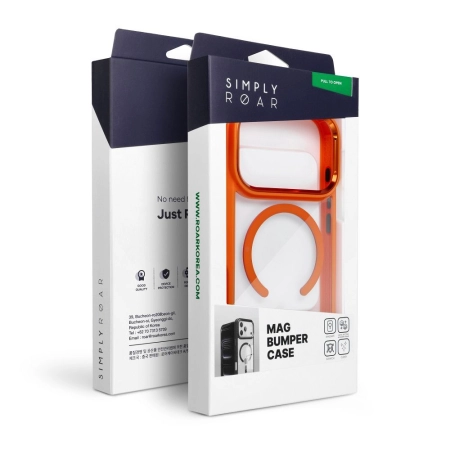 Nakładka ROAR Mag BUMPER Samsung S26 pomarańczowy