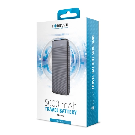 POWER BANK 5000 TB-100S Forever czarny