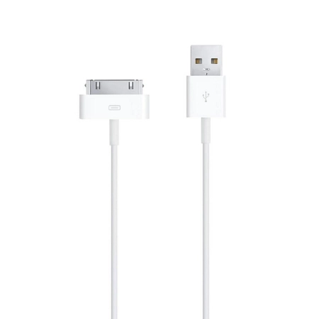 Kabel USB iPhone 3/4 1m biały