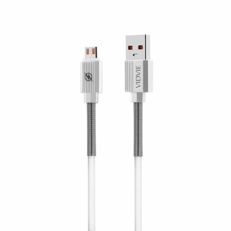 Kabel USB micro 1m biały VIDVIE C510 3.1A