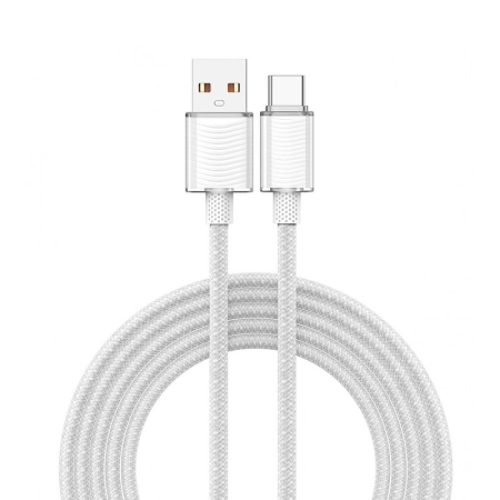 Kabel USB TYP C 1.2m biały VIDVIE CB4024 6A