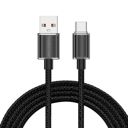 Kabel USB TYP C 1.2m czarny VIDVIE CB4024 6A