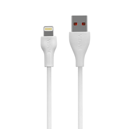 Ładowarka sieciowa 2XUSB 2.4A + kabel ligtning VIDVIE PLE245 biała