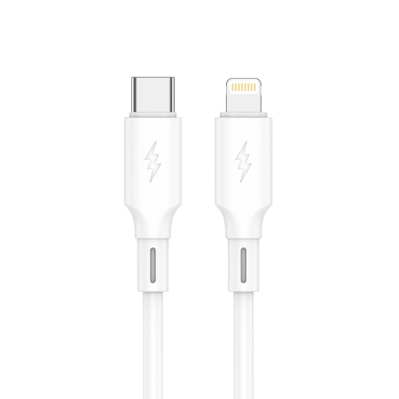 Kabel TYP-C - iPhone Lightning 1m JELLICO B24 30W biały