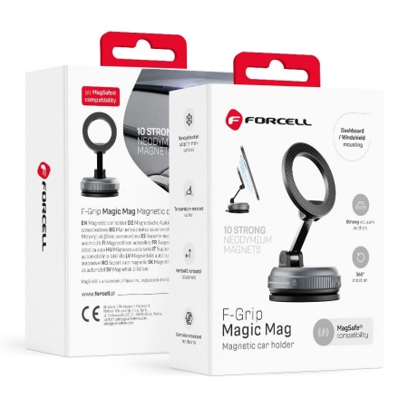 Uchwyt do kokpitu Forcell Magic Mag MagSafe czarny