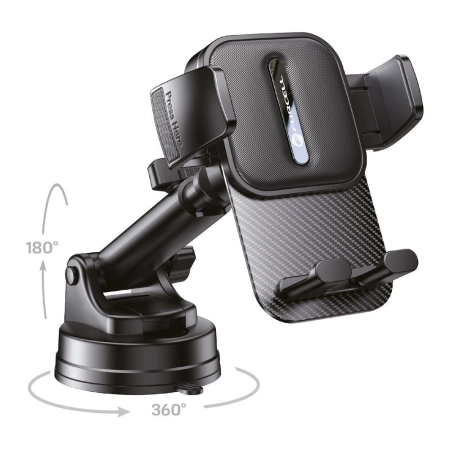 Uchwyt do szyby/kratki/kokpit Forcell F-Grip Guardian czarny