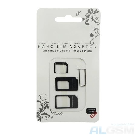 Adapter karty SIM 3w1 czarny NOOSY