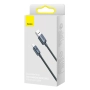 Kabel USB TYP C 2m czarny Crystal Shine Baseus 100W