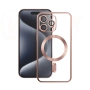 Nakładka MagSafe Electroplating Vmax iPhone 16 Pro różowo-złota
