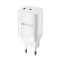 Ładowarka sieciowa 2xUSB-C PD 35W PD QC FOREVER TC-05-35CC GaN biała