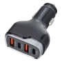 Ładowarka samochodowa 2xUSB-C PD + 2xUSB QC 3.0 66W CC53-2A2C