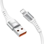 Kabel USB iPhone Lightning 1.2m biały VIDVIE CB4009 2.4A